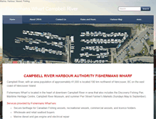 Tablet Screenshot of fishermanswharfcampbellriver.com